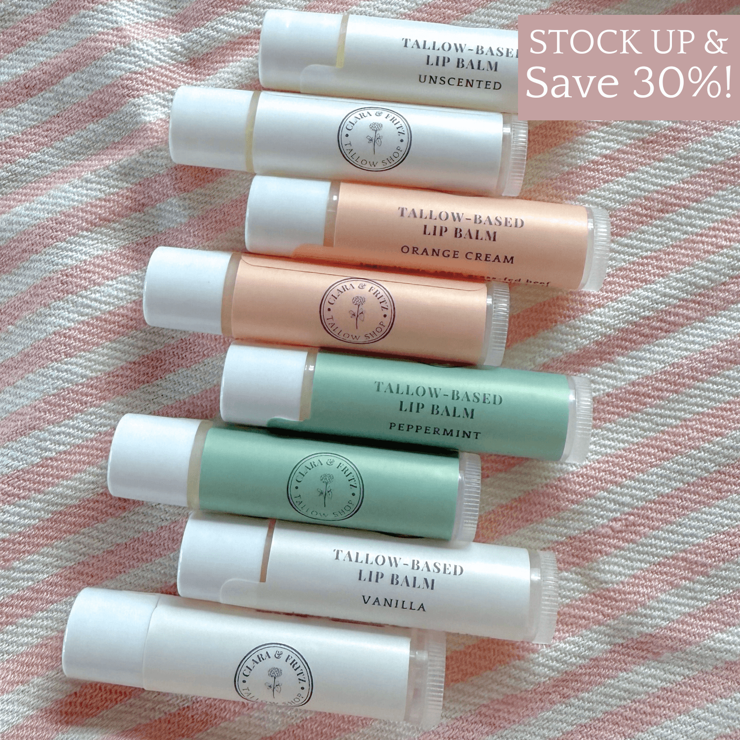 Tallow Lip Balms