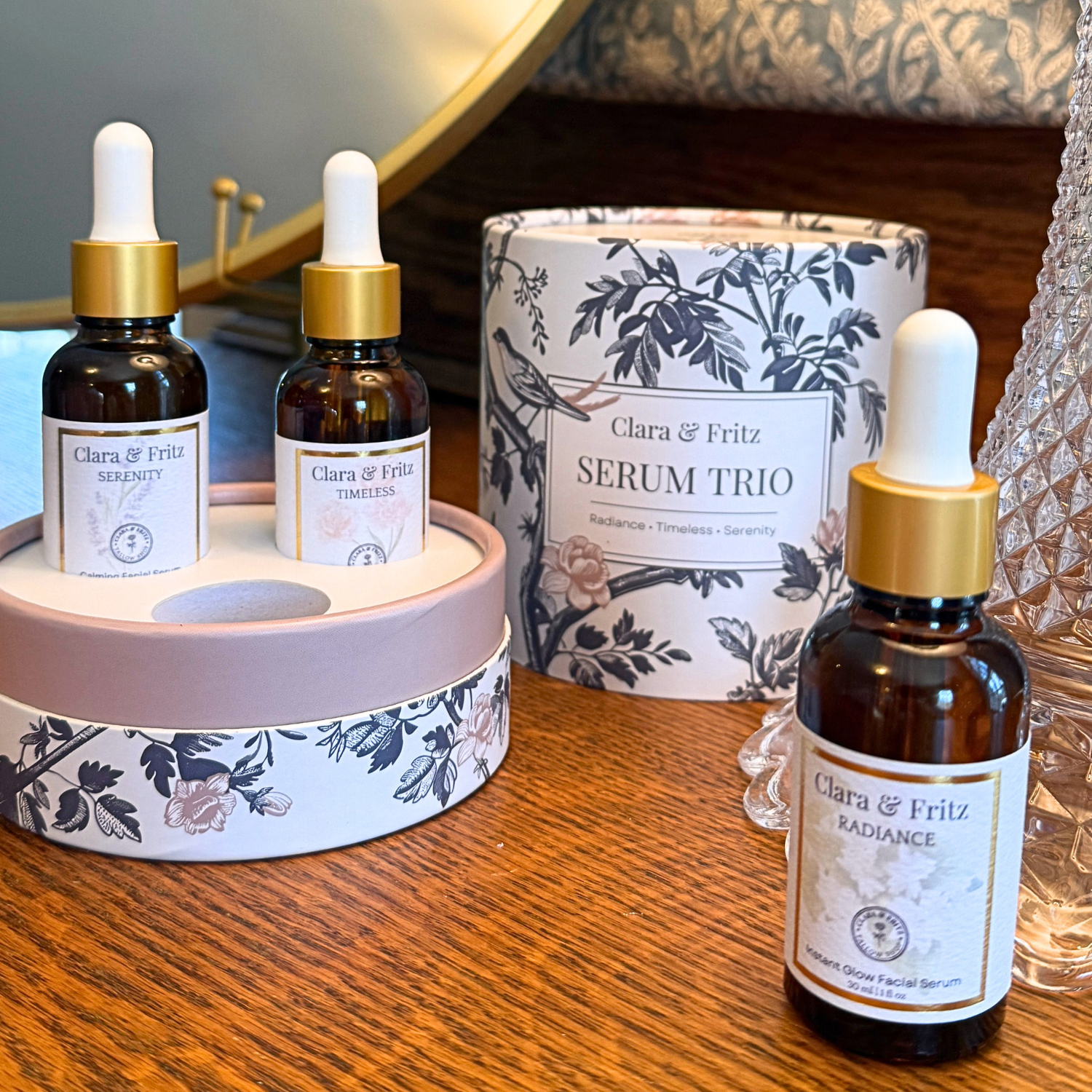 The Serum Trio: Glowing Skin Collection – Clara & Fritz Tallow Shop