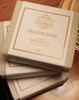 Tallow Soap on table