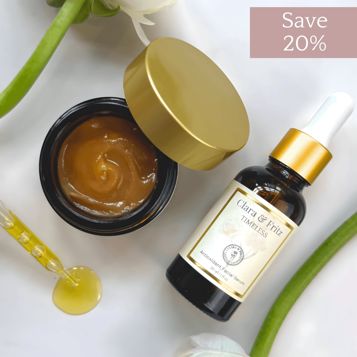 Timeless Serum and Antioxidant Balm Set - Save 20% – Clara & Fritz