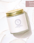 Alt Tag: Whipped Pure Hydration Set - Unscented Whipped Tallow Balm jar with Save 20% label on textured background.