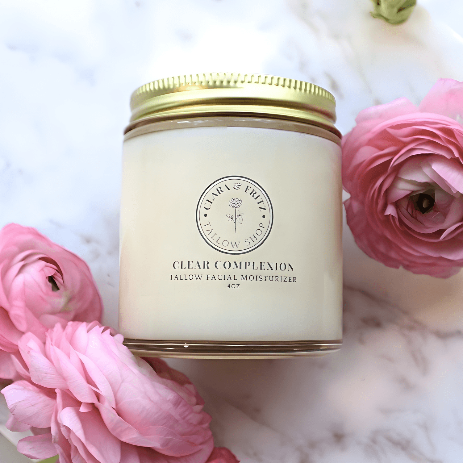 Clear Complexion Solid Moisturizer - Tallow Balm | Clara and Fritz