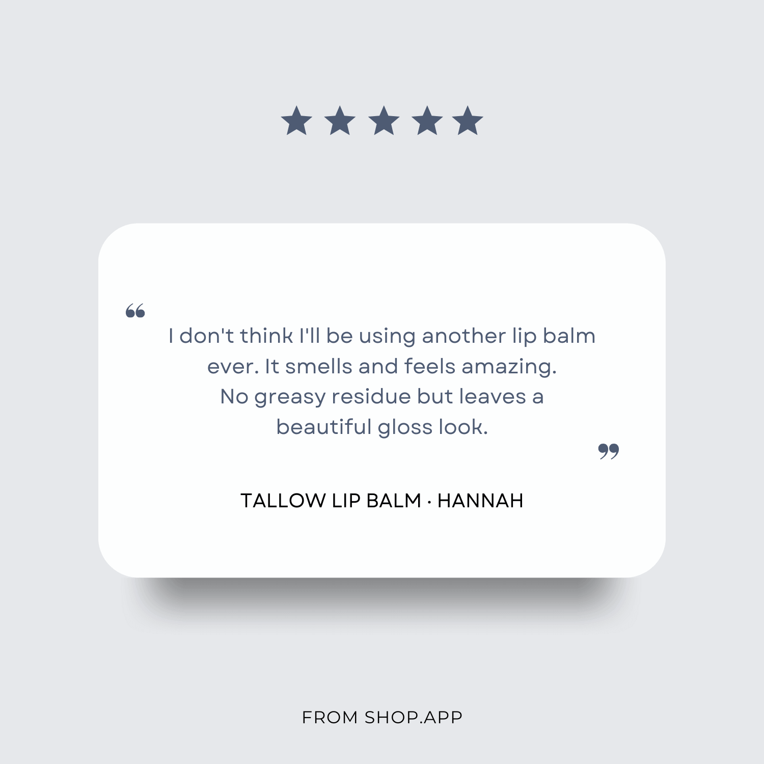 Tallow Lip Balm Review from Lip Balm Set