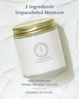 Whipped Pure Hydration Set featuring unscented whipped tallow balm with organic olive oil for unparalleled moisture.