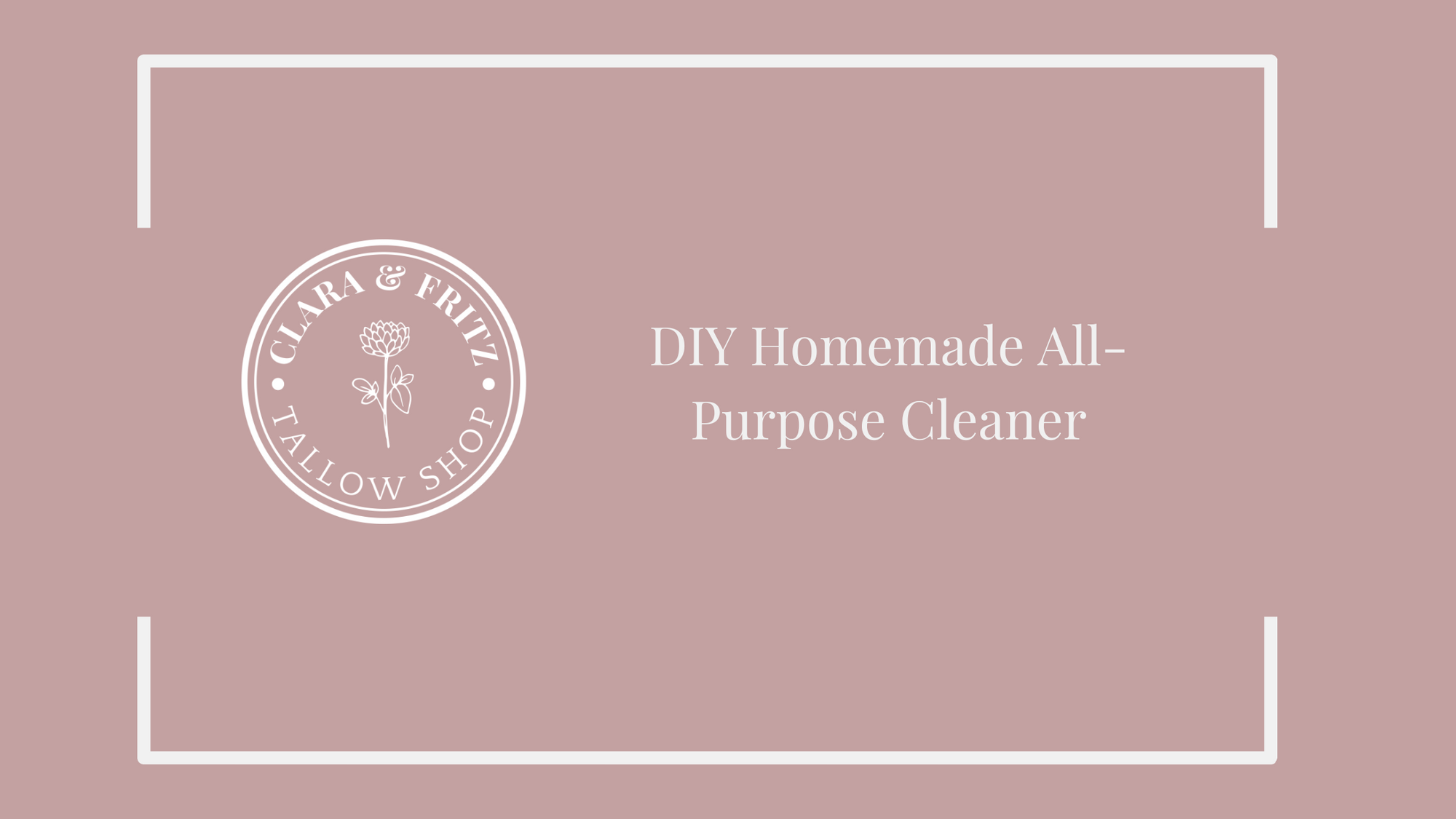 DIY Homemade All-Purpose Cleaner