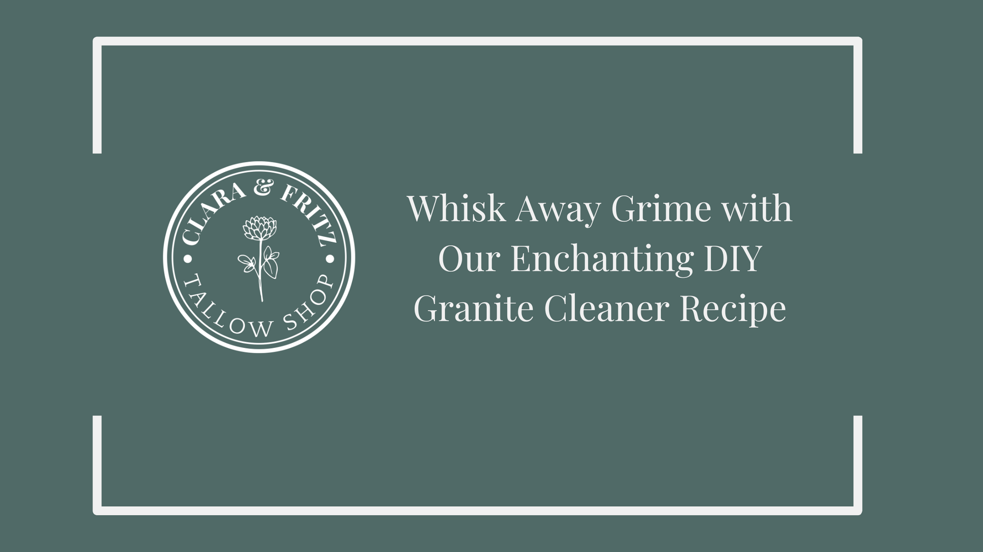 Whisk Away Grime with Our Enchanting DIY Granite Cleaner Recipe