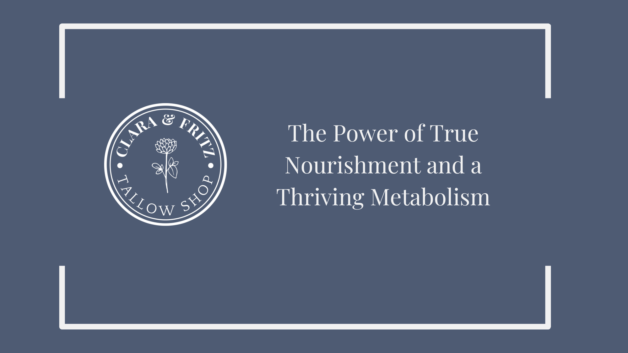 The Power of True Nourishment and a Thriving Metabolism
