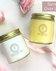 Day & Night Face Moisturizer Duo with Clear Complexion and Counterpane jars