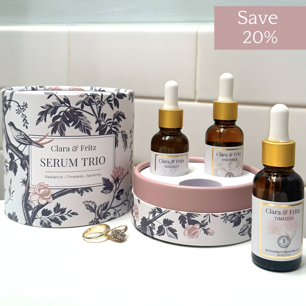 The Serum Trio: Glowing Skin Collection – Clara & Fritz Tallow Shop