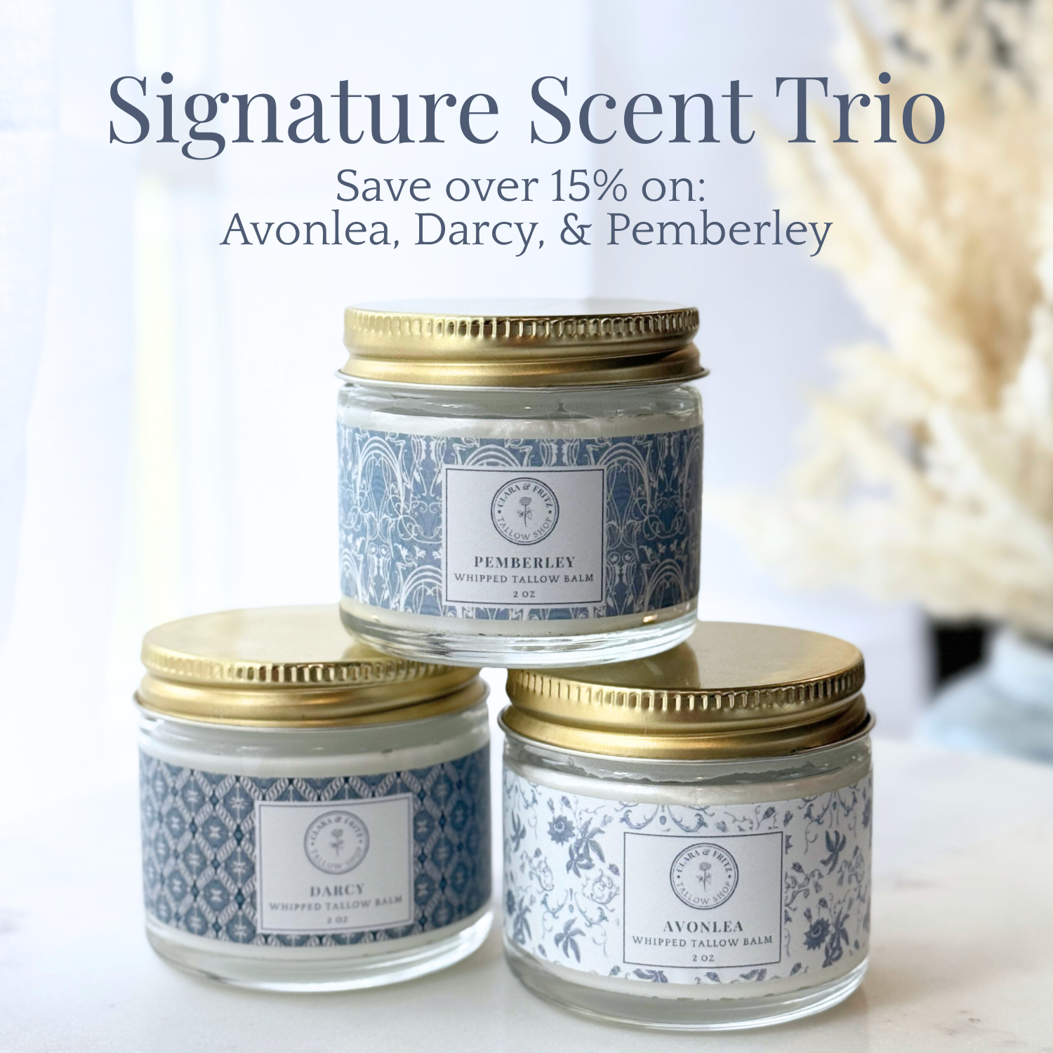 Pemberley Orange and Lavender Scented Whipped Tallow Balm