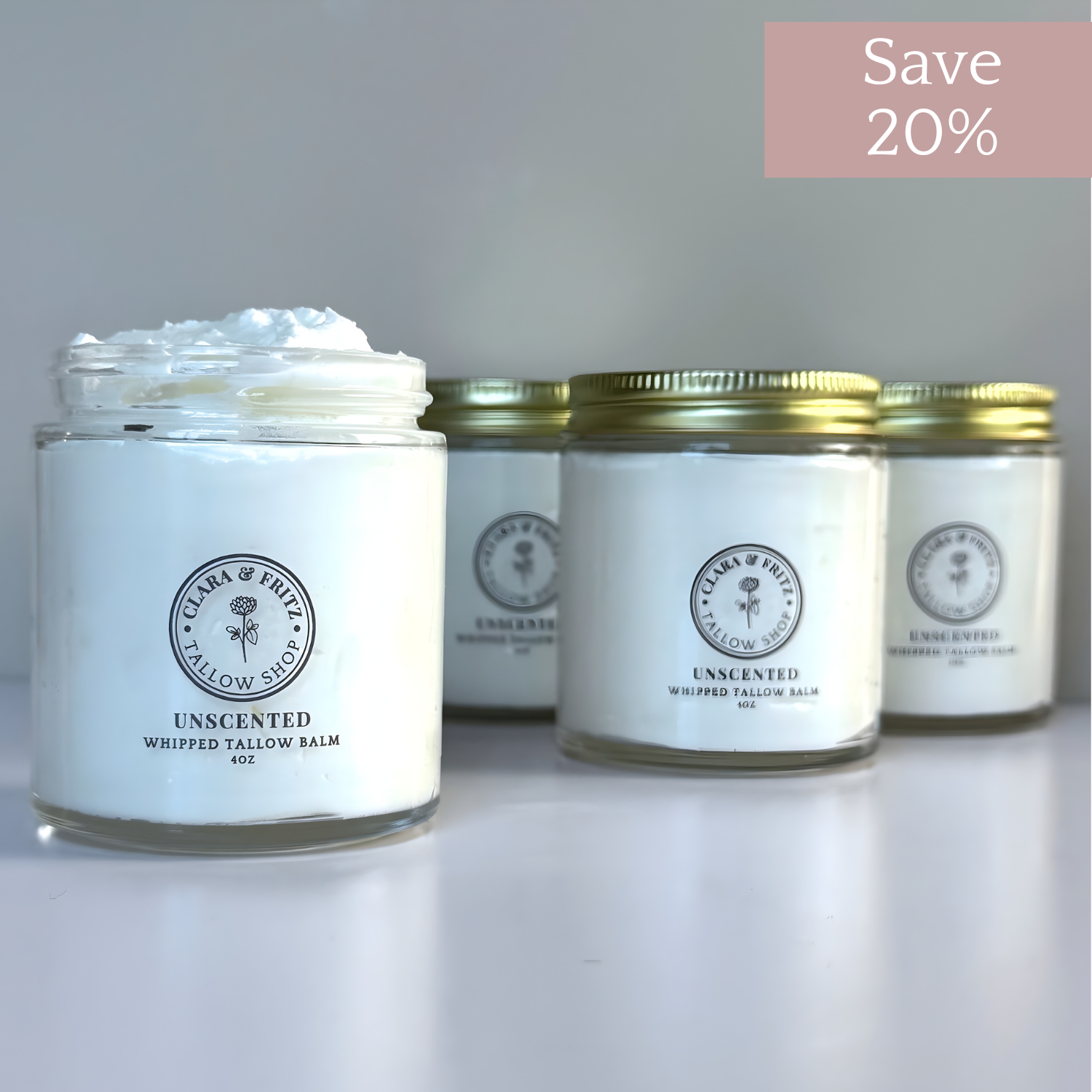 Unscented Whipped Tallow Balm