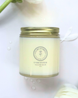 Unscented Solid Tallow Balm in glass jar, pure moisturizer for sensitive skin.