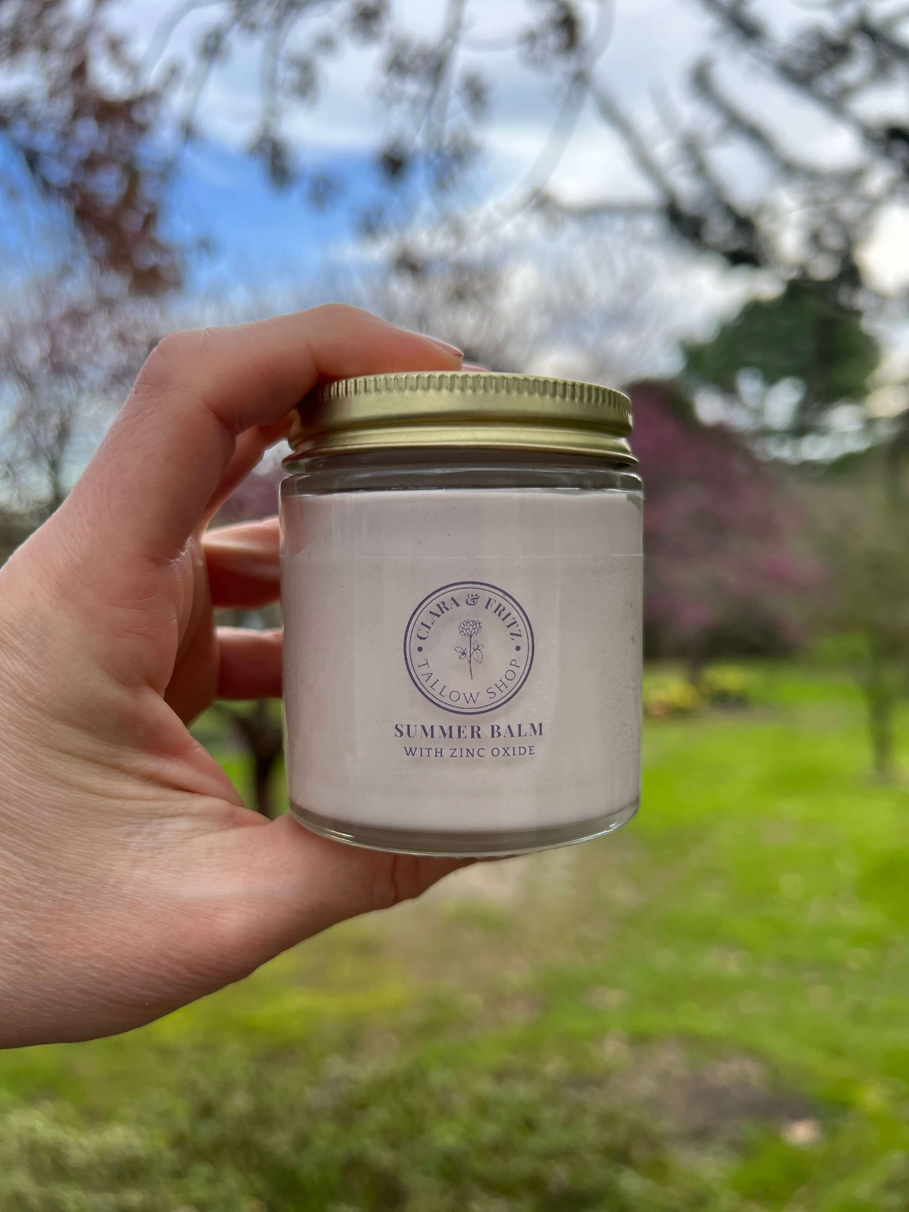 Summer Balm - Tallow-Based Sun Protection with Zinc Oxide